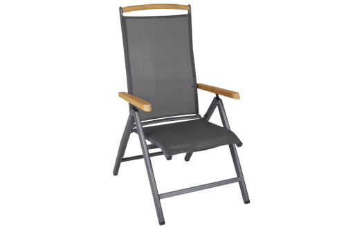 ANDY Positionsstol - Antracit/Antracit/Teak