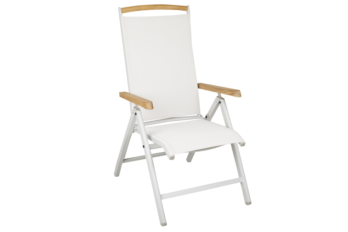 ANDY Positionsstol - Light Grey/Offwhite/Teak