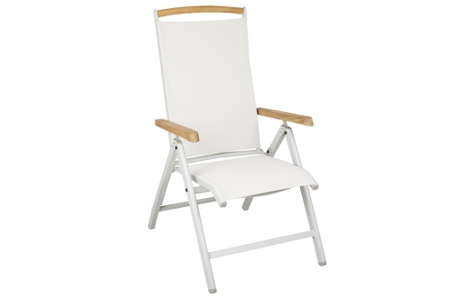 ANDY Positionsstol - Light Grey/Offwhite/Teak