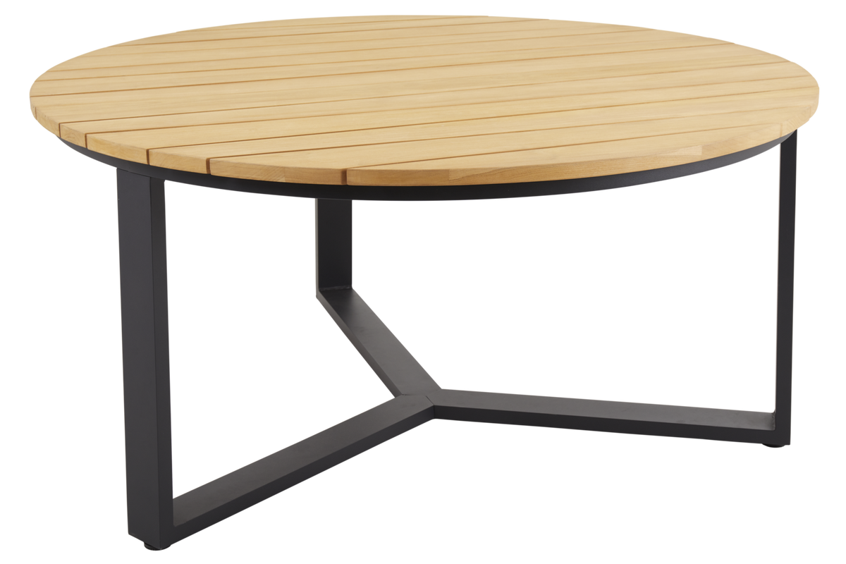 LAURION Ø150 H73 cm - Teak/Svart