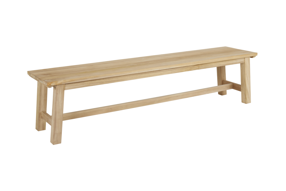 KEROS bänk 190x41 H45 cm - Teak
