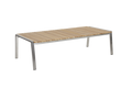 NAOS 140x75 H40 cm - Teak/Rostfritt stål