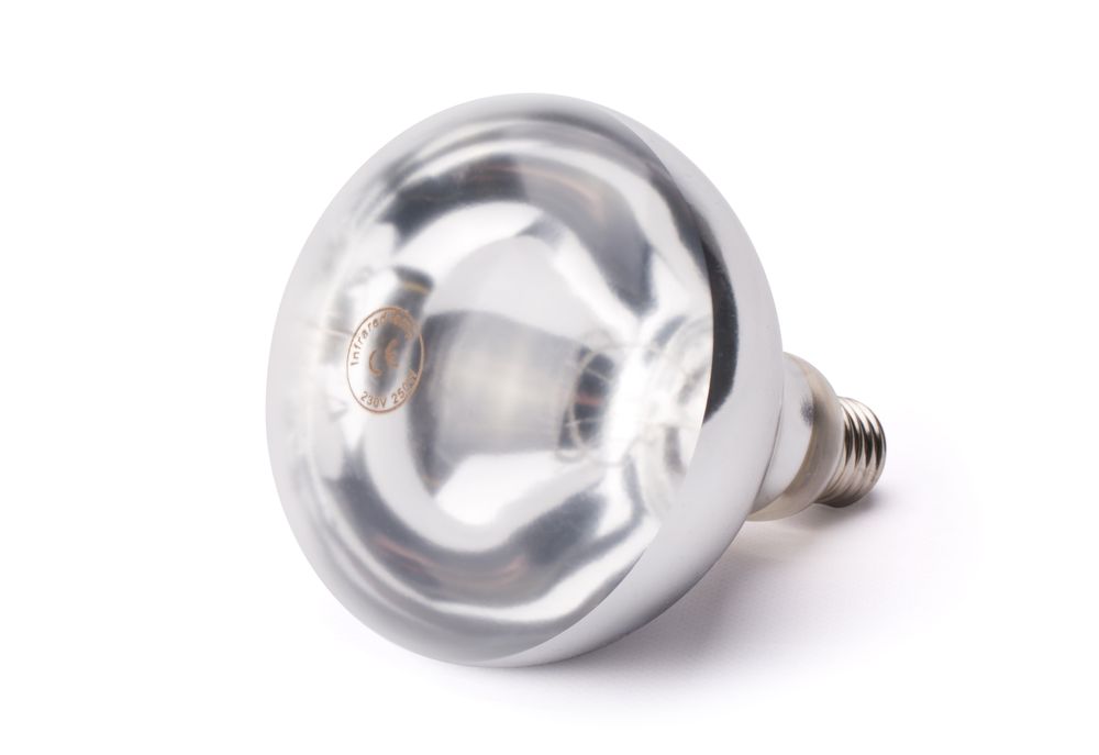 Infraröd heat bulb, HENDI, vit, 230V/250W, ⌀125x(H)170mm