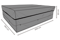 SKYDD Matgrupp 265x190 H80 cm - Andas