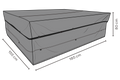 SKYDD Matgrupp 185x155 H80 cm - Andas