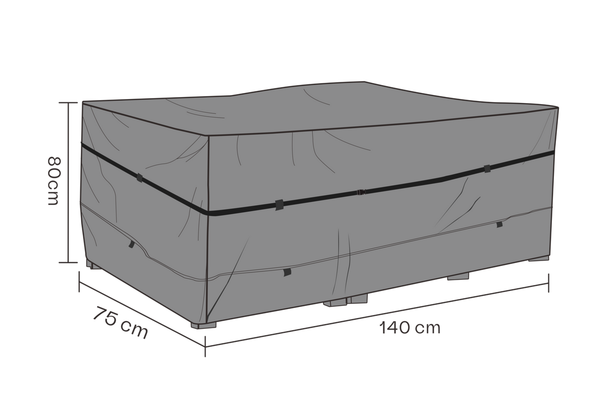 SKYDD Dynbox 140x75 H80 cm - Andas