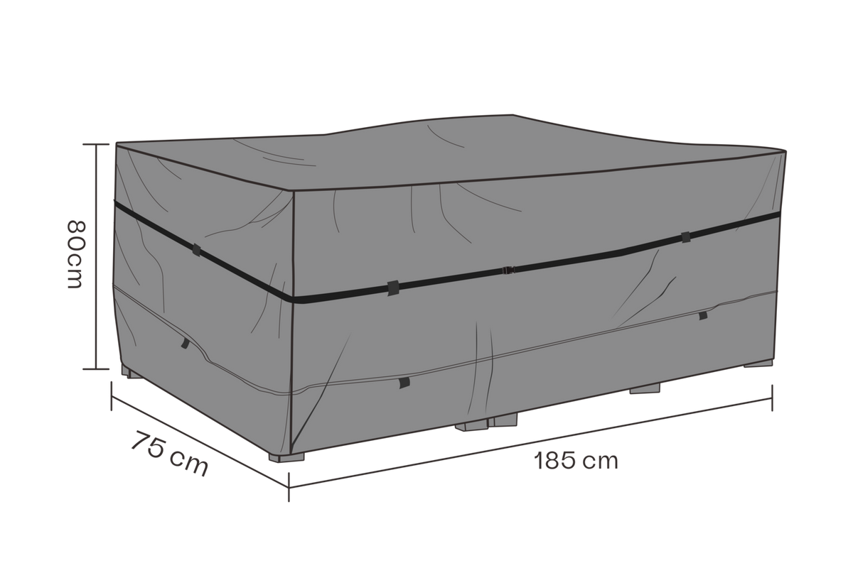 SKYDD Dynbox 185x75 H80 cm - Andas