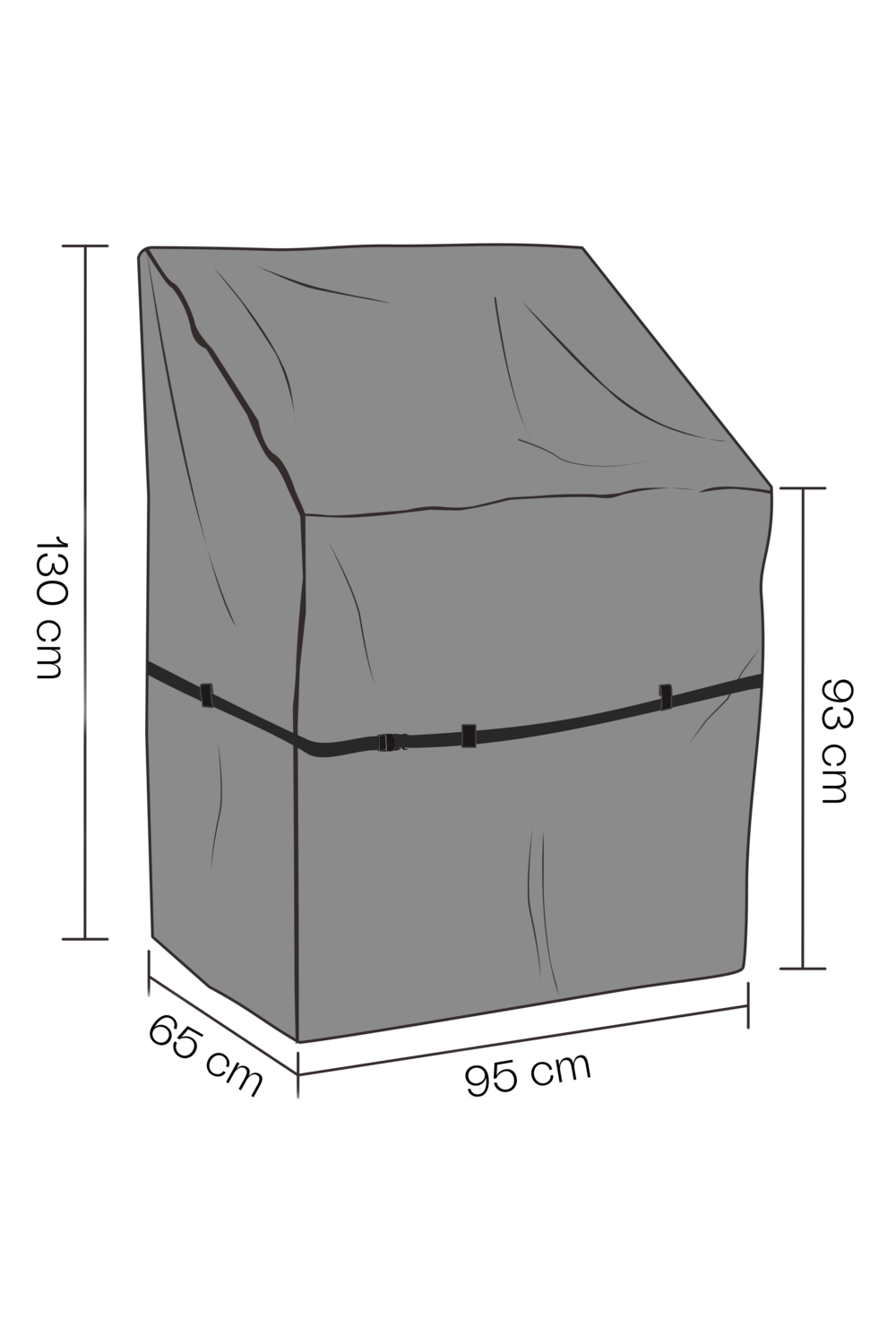SKYDD Utekök 95x65 H130/93 cm - Andas
