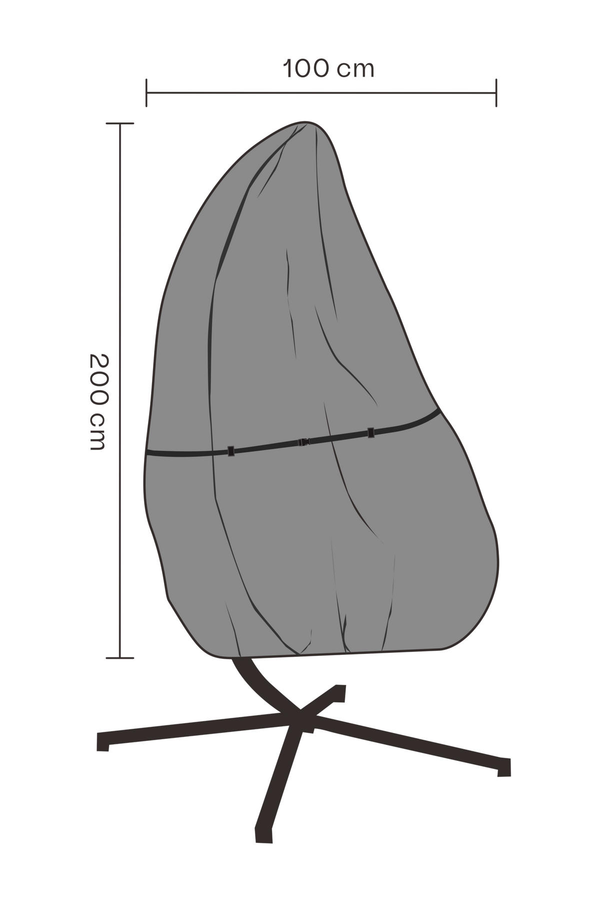 SKYDD Hänggunga 100 H200 cm - Vattentät
