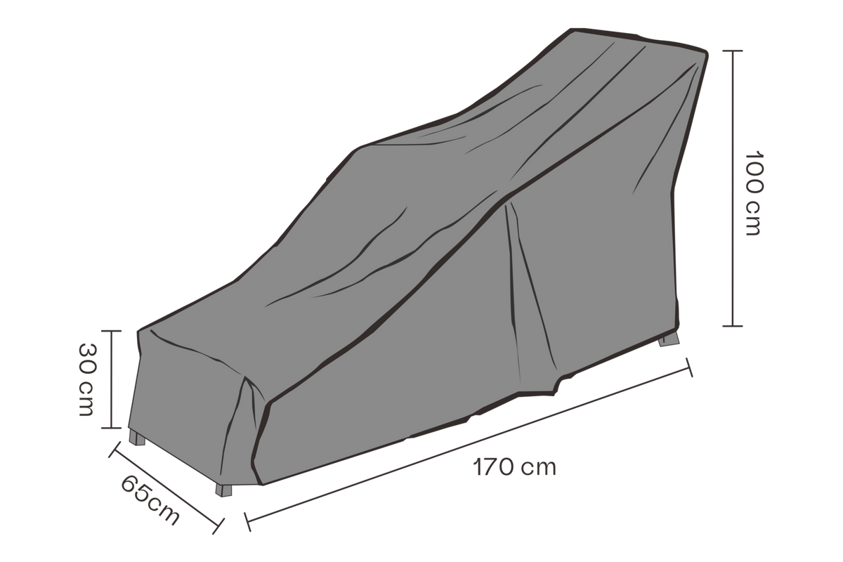 SKYDD Däckstol 170x65 H100/70/30 cm - Andas