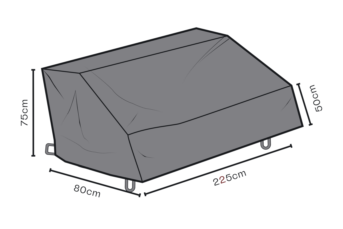 SKYDD Soffa 225x80 H75/50 cm - Andas