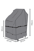 SKYDD Stapelstol 67x67 H110/80 cm - Andas