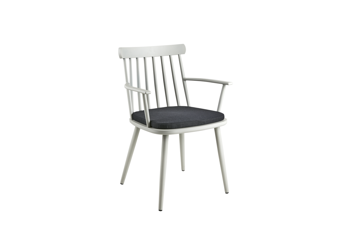 WINSOR Stol m armstöd - Light Grey/Raven