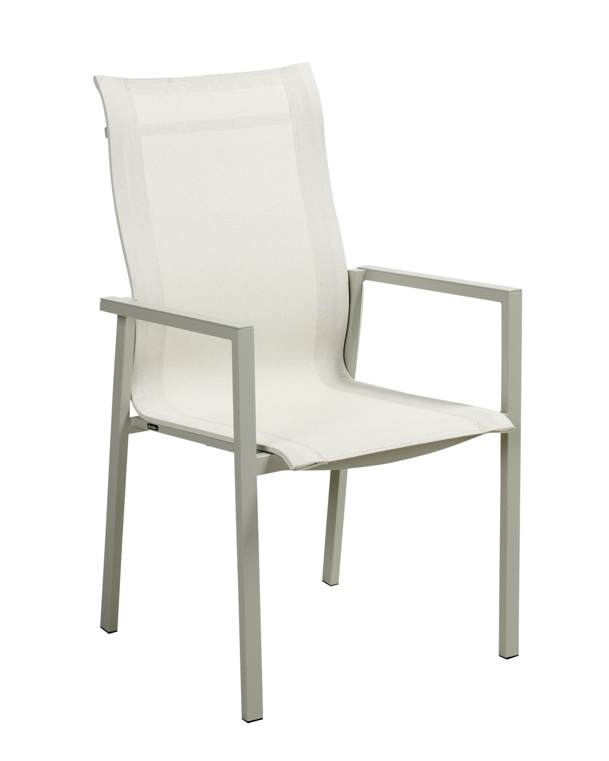 COMFY Stol m armstöd - Light Grey/Offwhite