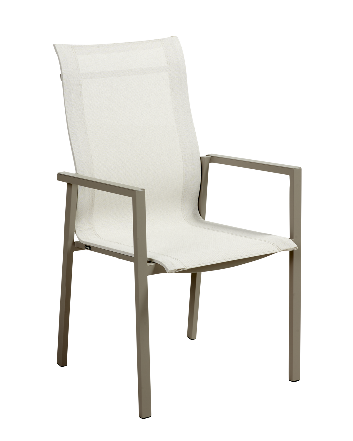 COMFY Stol m armstöd - Khaki/Offwhite