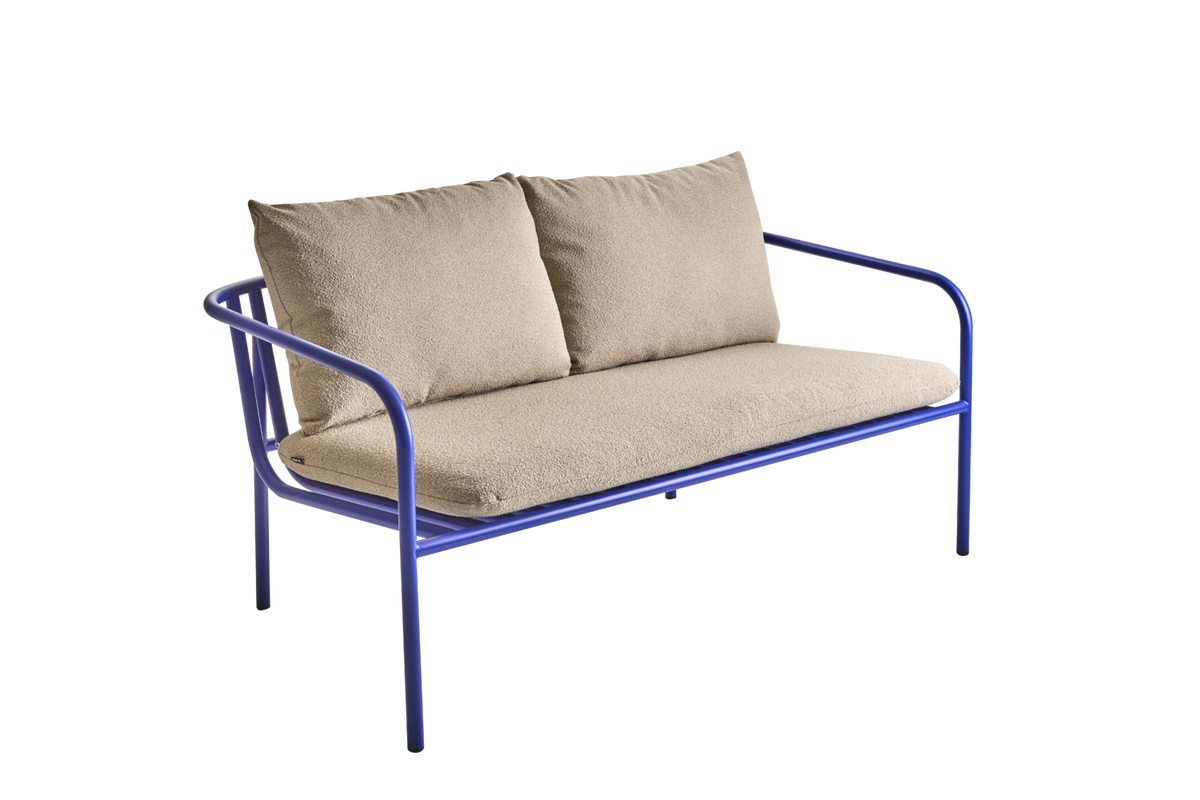 BENDT Soffa - Indigo Blue/Teddy Beige