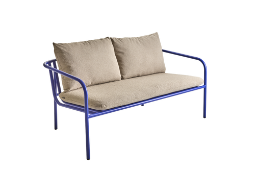 BENDT Soffa - Indigo Blue/Teddy Beige