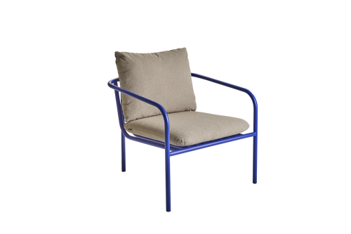 BENDT Fåtölj - Indigo Blue/Teddy Beige