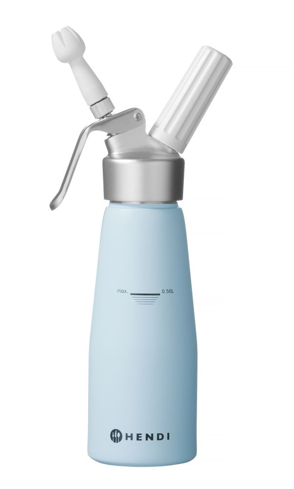 Cream whipper, HENDI, 0,5L, Pastel blå, ⌀80x(H)260mm