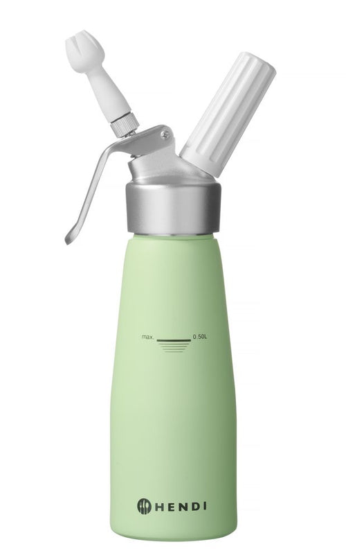 Cream whipper, HENDI, 0,5L, Pastel grön, ⌀80x(H)260mm