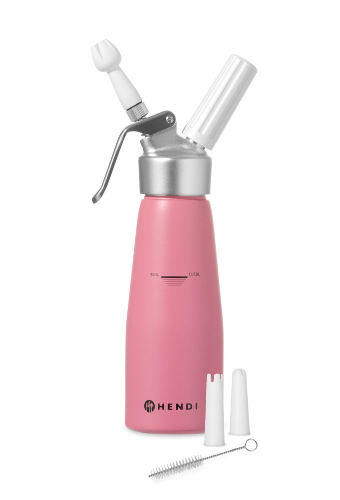 Cream whipper, HENDI, 0,5L, Pastel pink, ⌀80x(H)260mm