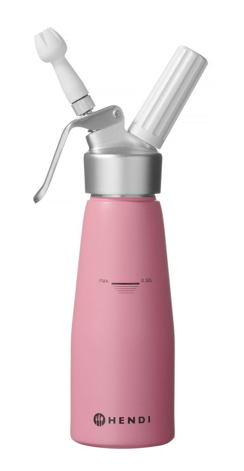 Cream whipper, HENDI, 0,5L, Pastel pink, ⌀80x(H)260mm