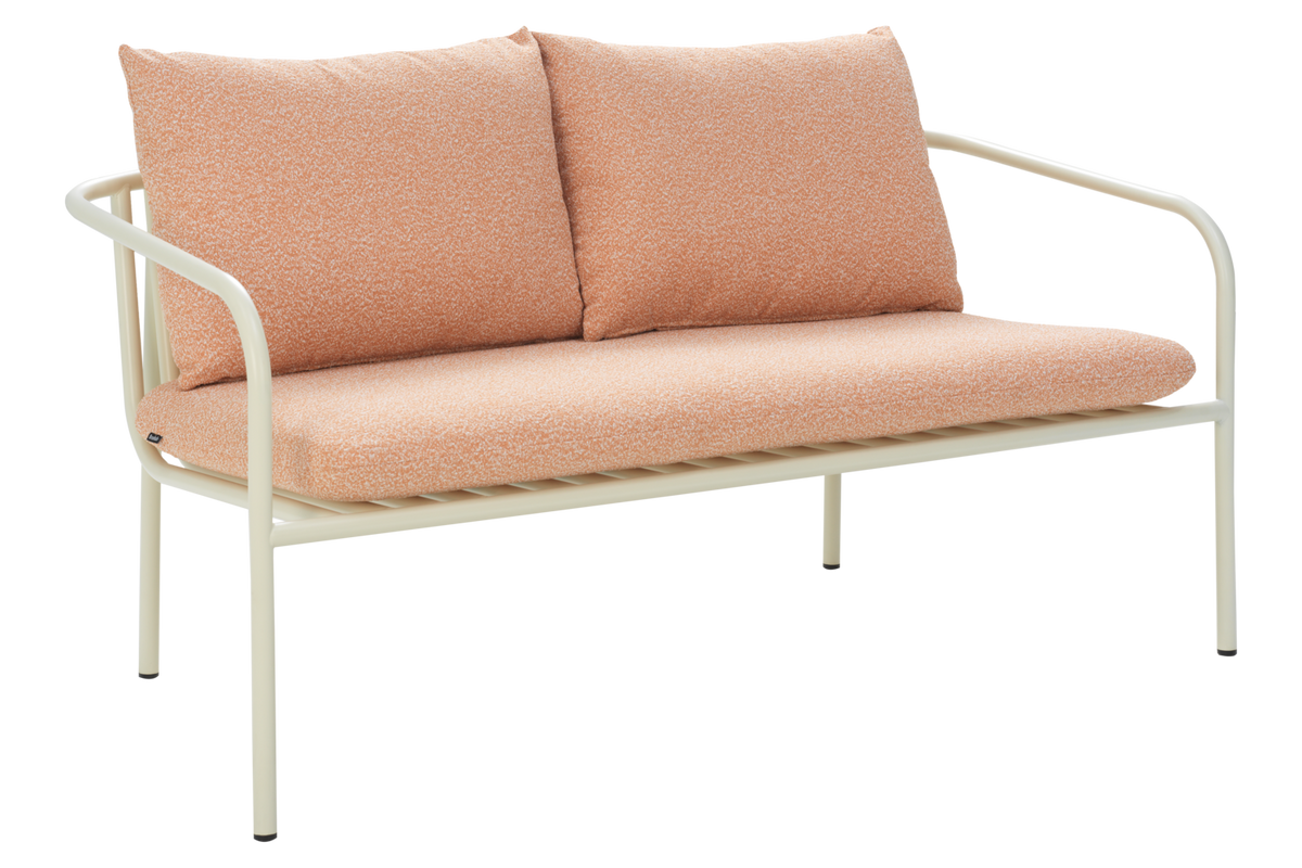 BENDT Soffa - Pearl White/Teddy Orange