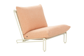 BLIXT Fåtölj - Pearl White/Teddy Orange