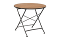 BREWER Ø85 H73 cm - Svart/Teak