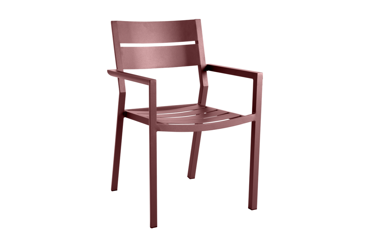 DELIA Stol m armstöd - Zin Red