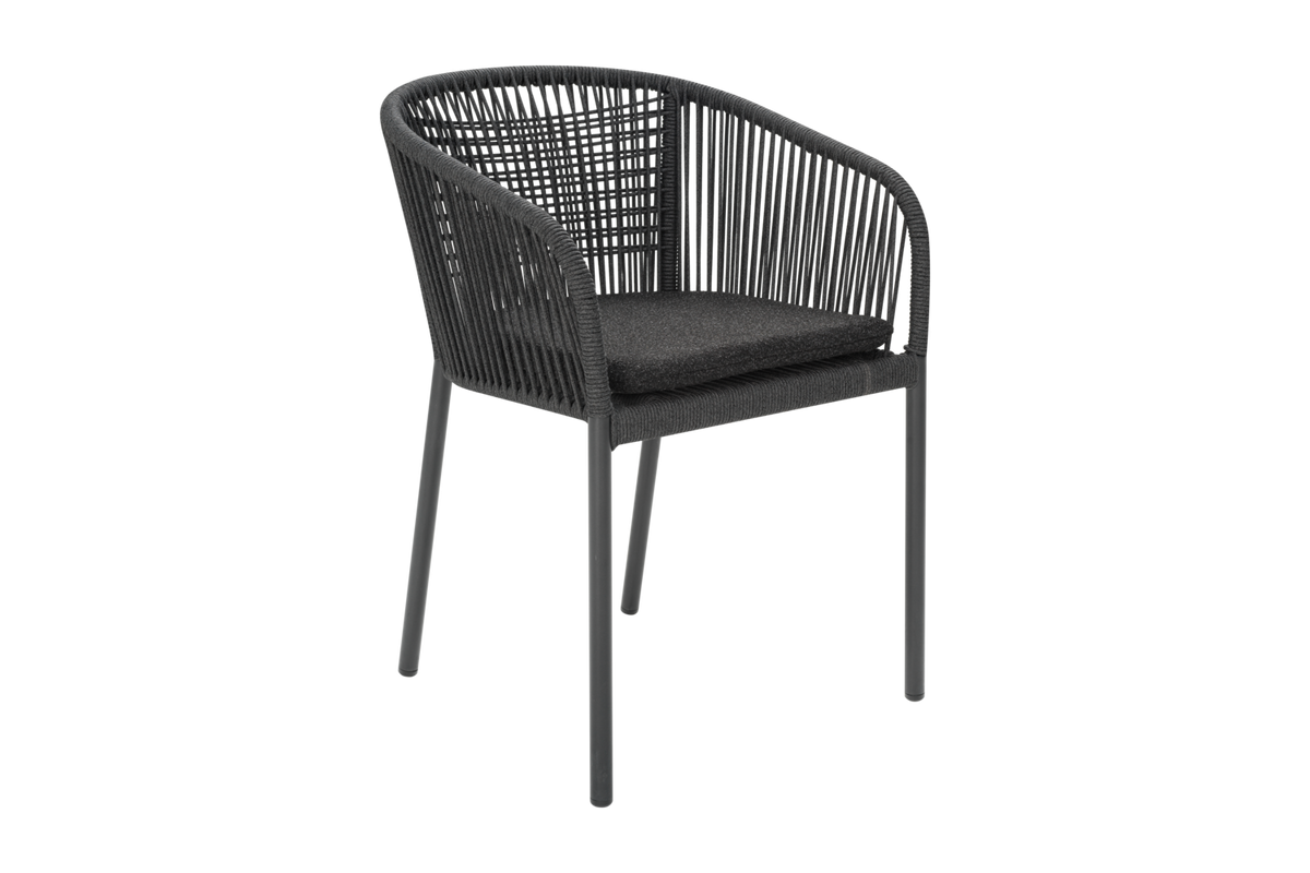 DELTA Stol - Antracit/Slate Rope/Teddy Black