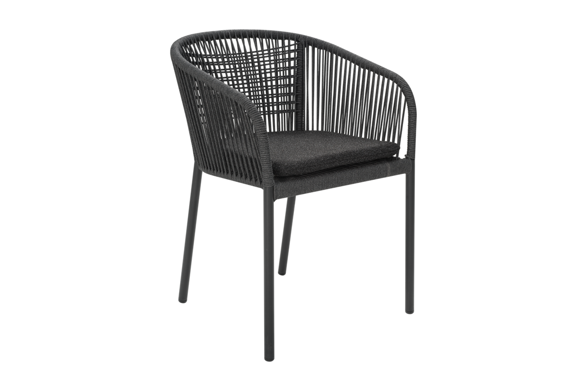 DELTA Stol - Svart/Slate Rope/Teddy Black