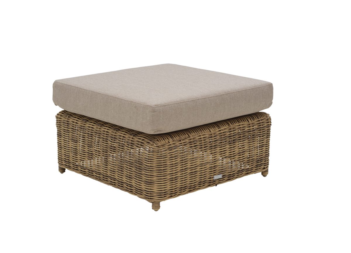 GLENDON Ottoman - Rustic/Beige