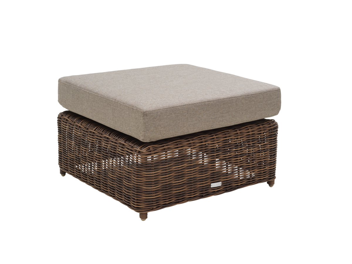 GLENDON Ottoman - Dark Brown/Soft Moose