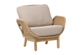 LILY Fåtölj - Twist Straw/Plush Wheat/FSC Teak