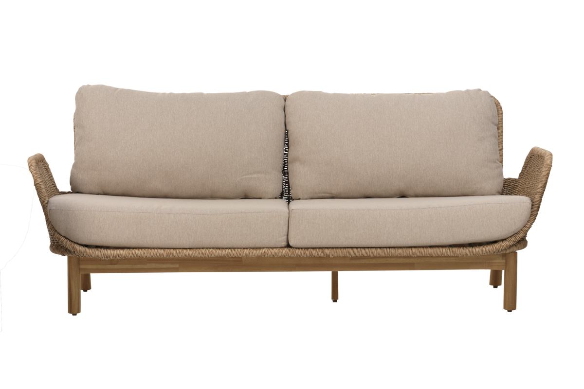 LILY 2,5-sits - Twist Straw/Plush Wheat/FSC Teak
