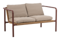 MOTTY 2-sits - Zin Red/Teddy Beige