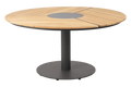 PEACE WOOD Ø150 H73 cm - Antracit/Teak