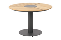 PEACE WOOD Ø110 H73 cm - Antracit/Teak
