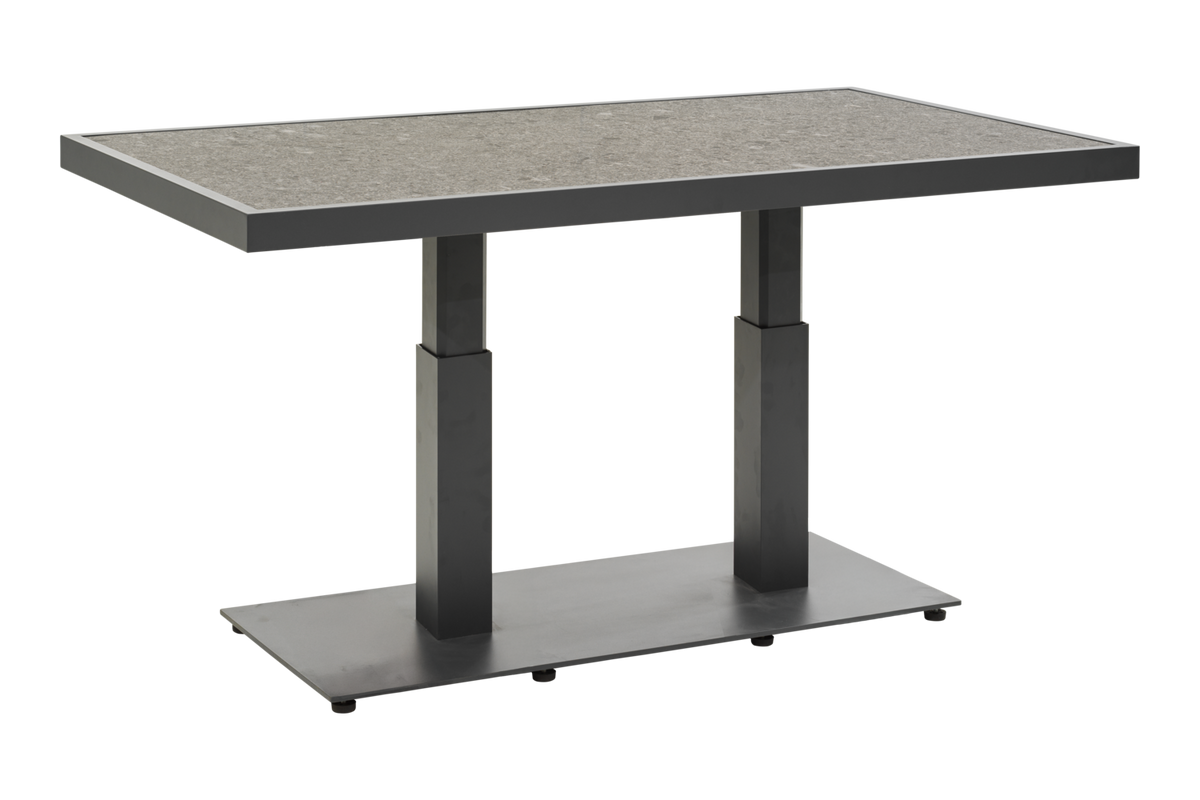 SCALE 140x85 H49-73 cm - Antracit/Grå keramik