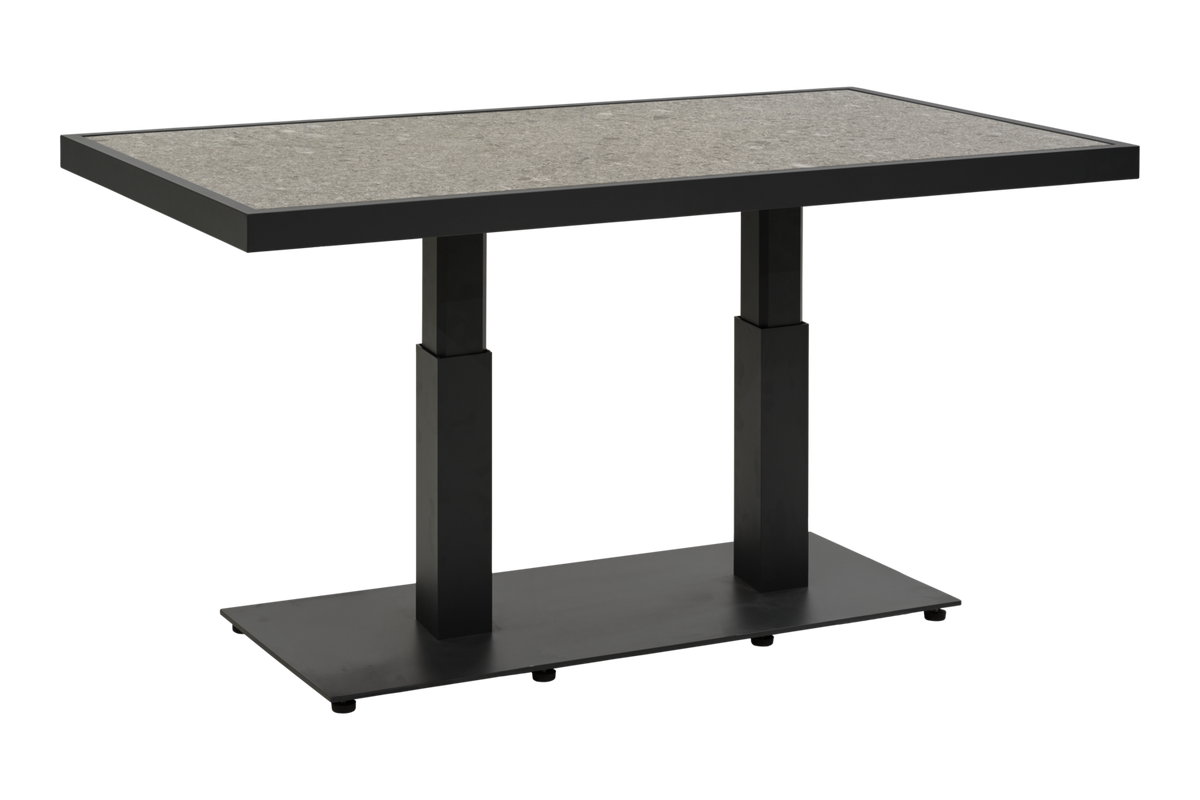SCALE 140x85 H49-73 cm - Svart/Grå keramik