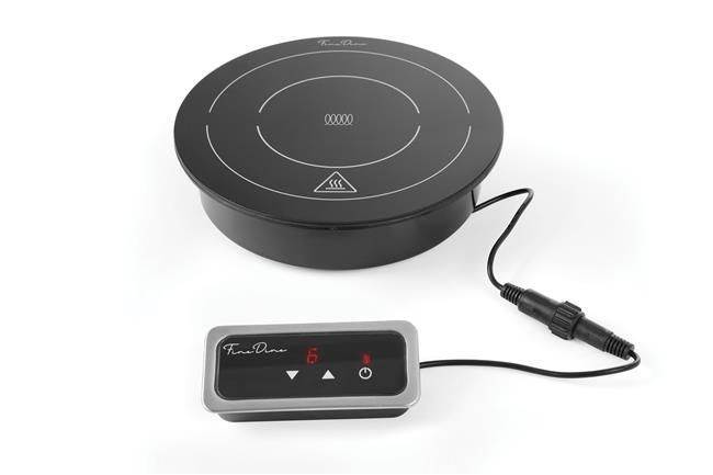 Induction heater 800W, Fine Dine, Black, 230V/800W, ⌀245x(H)80mm