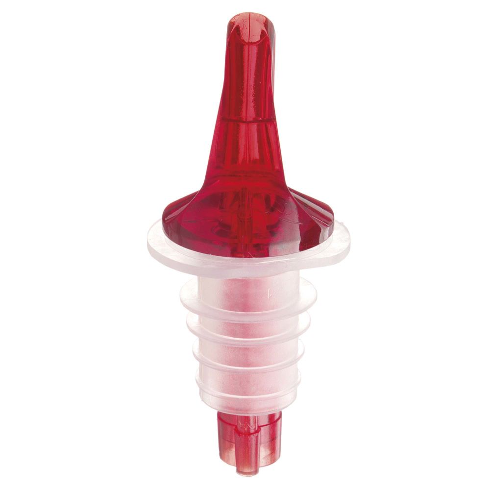 Free-flow pourer, BarUp, Red, 4 pcs
