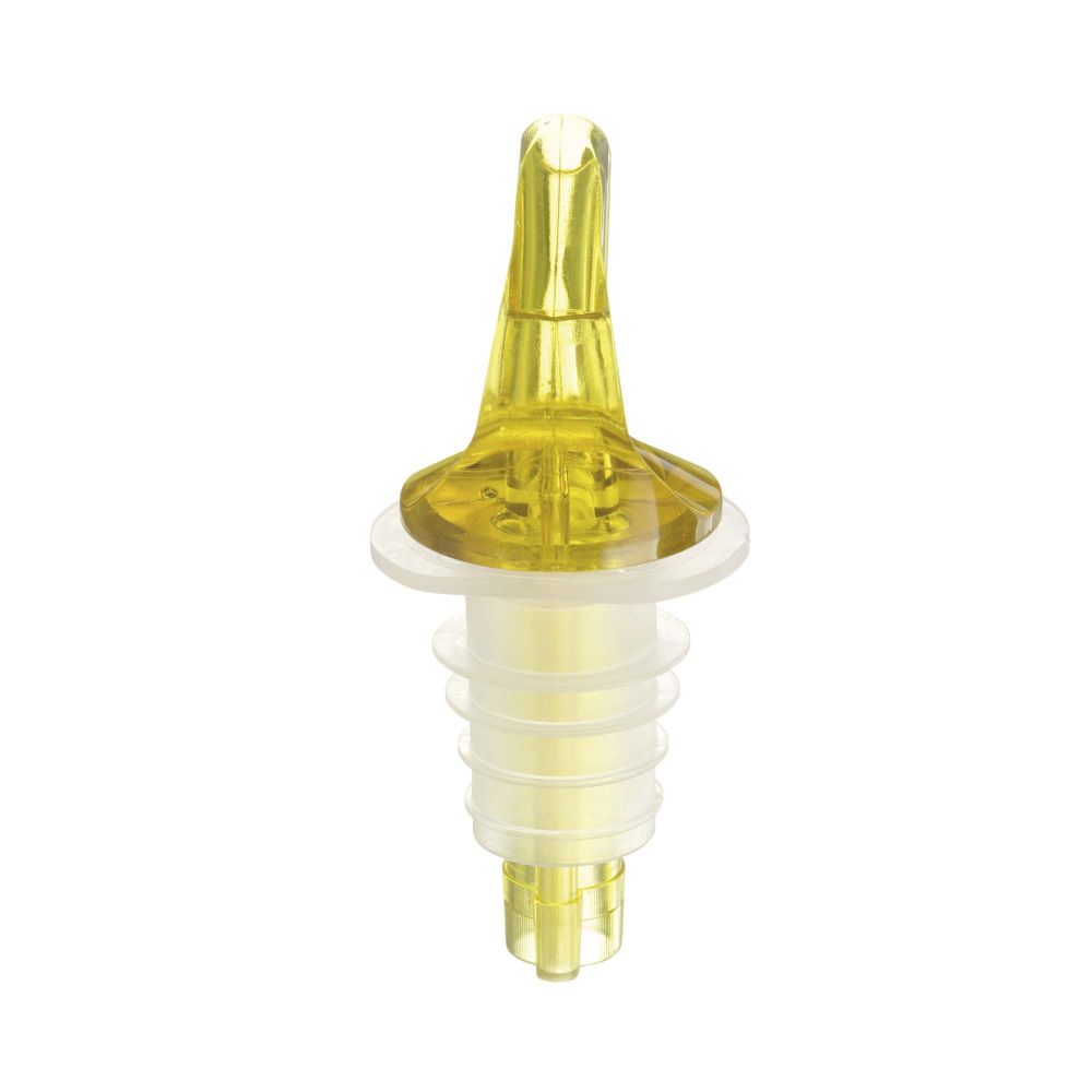 Free-flow pourer, BarUp, Yellow, 4 pcs