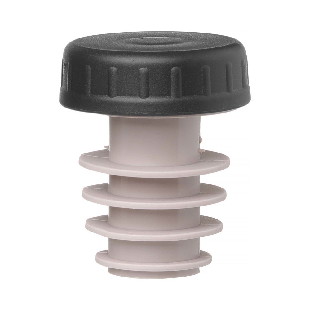 Stopper with cap, BarUp, Black, 6 pcs., ⌀xmm