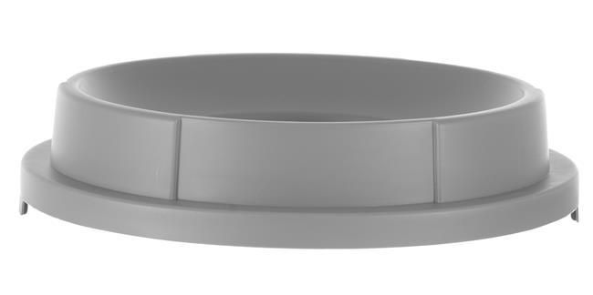 Open cover for round waste bin, AmerBox, fits 691038, Light grey, ⌀570x(H)135mm