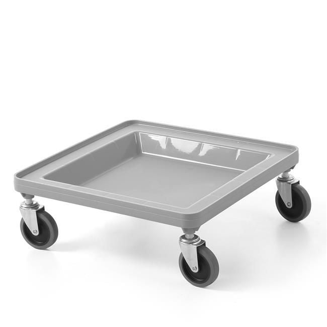Cart for 500×500 mm universal racks, AmerBox, grey, Light grey, 500x500x(H)180mm